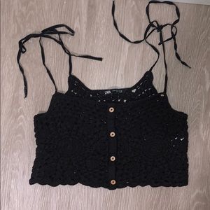 Zara Crochet Crop Top